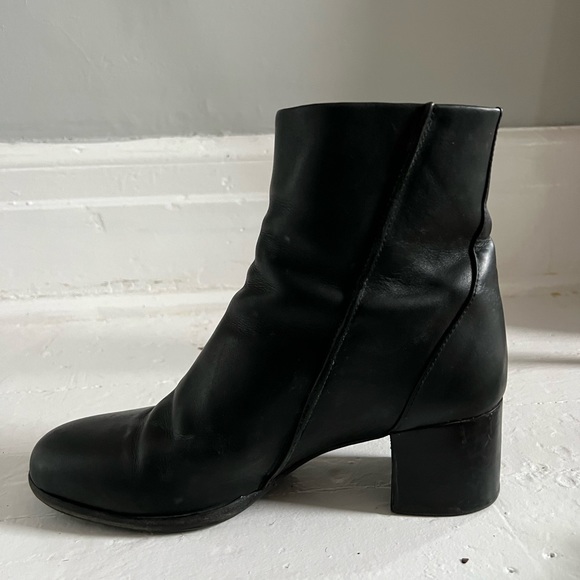 Rag and Bone black round toe boots - Picture 7 of 8